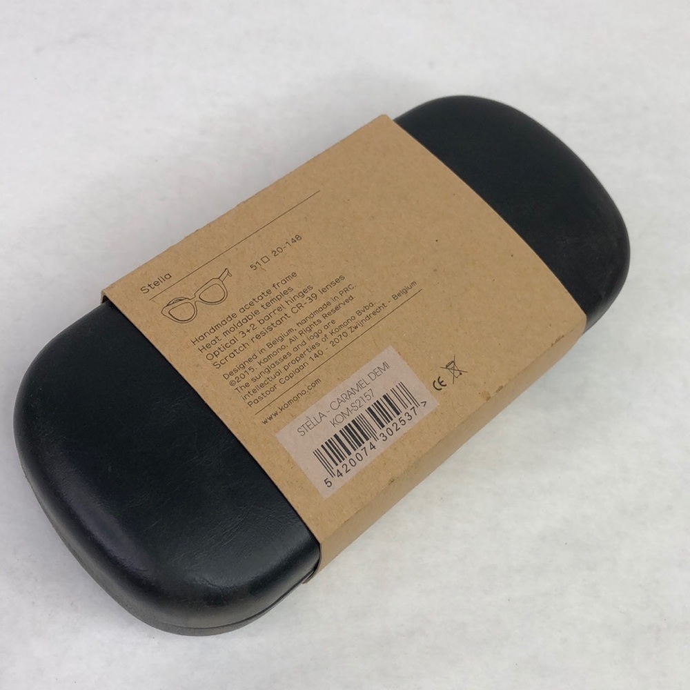 KOMONO Stella Caramel Demi Sunglasses NEW CAT EYE - Picture 10 of 10